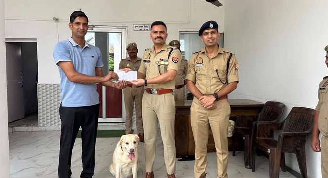 Image from: Police dog Mary helps crack case of 6-year-old girl’s sexual assault in UP’s Sambhal