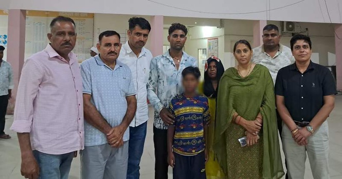 Image from: Missing 11-year-old boy found in Haridwar after 9-day police search
