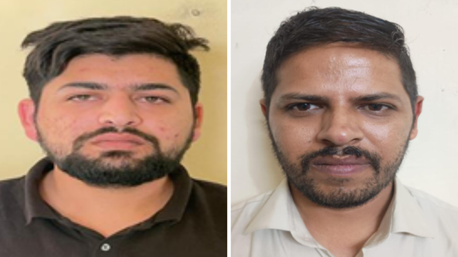 Image from: Punjab CM Mann ‘sacrilege’ video row: Gurugram police arrest 2 for ’fabricating’ forensic report