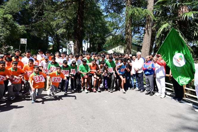 Image from: Sukhu flags off Olympic Run in Shimla