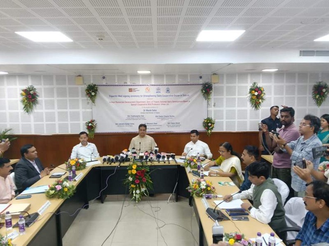 Image from: Tripura signs landmark tripartite MoU with NDDB to strengthen dairy cooperative sector