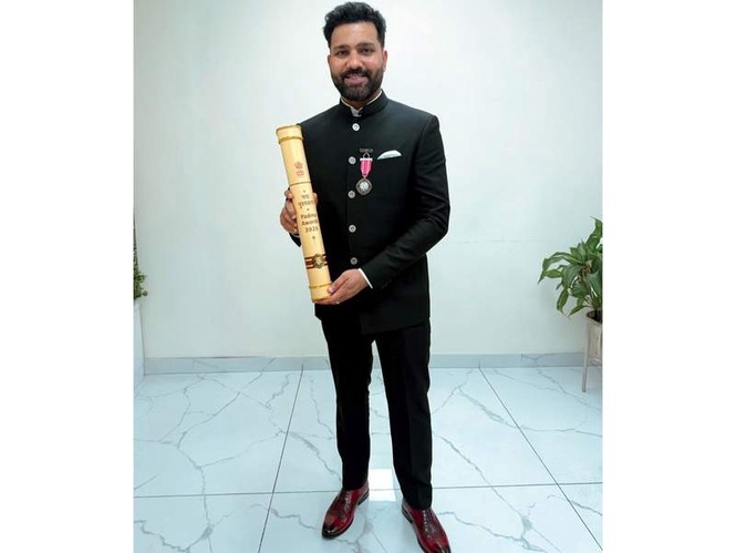 Image from: “23rd June bringing all kinds of magic”: Rohit Sharma highlights Padma Shri honour, links it with India debut coincidence