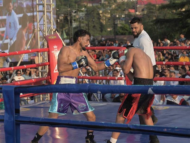 Image from: International Professional Boxing Championship held in Shimla to mark Virbhadra Singh's 93rd birth anniversary