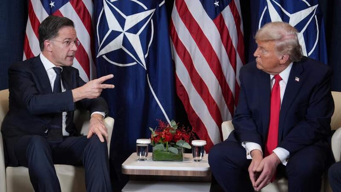 Image from: NATO's Rutte aims to soothe Trump on White House visit ahead of July summit