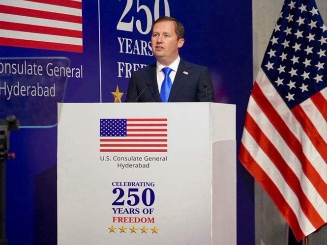 Image from: "Testament to the strong friendship": US Ambassador Gor hails celebrations of 250 years of America's freedom in Hyderabad
