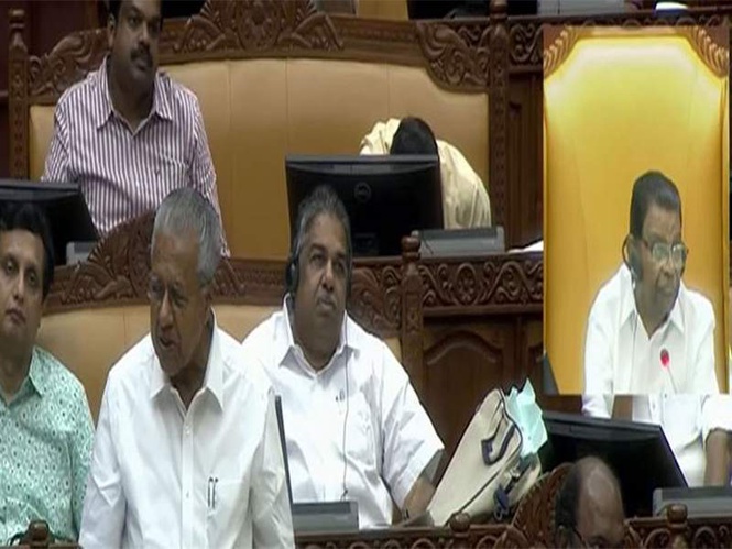 Image from: Keralam: LDF MLAs walk out of Assembly amid PM SHRI row, Vijayan says UDF made "shameful surrender" to Centre