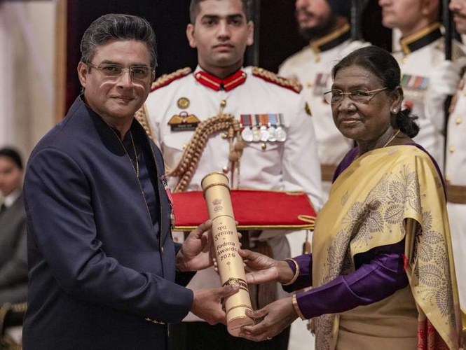 Image from: I am truly honoured: Actor R Madhavan on receiving Padma Shri award