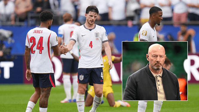 Image from: Alan Shearer labels England's draw with Ghana 'a reality check' after poor World Cup performance