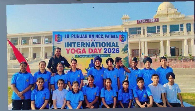 Image from: NCC cadets participate in Yoga Day celebrations