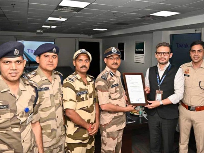 Image from: Global gold standard: CISF secures ISO 9001:2015 certification at Delhi's IGI Airport