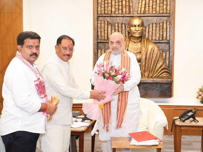 Image from: CM Vishnu Deo Sai seeks All India Institute of Ayurveda for Chhattisgarh, meets Union Home Minister Amit Shah