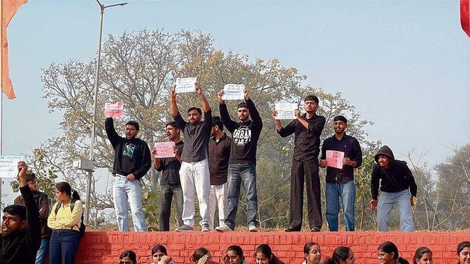 Image from: Year after Haryana agri varsity agitation, inquiry findings remain unimplemented