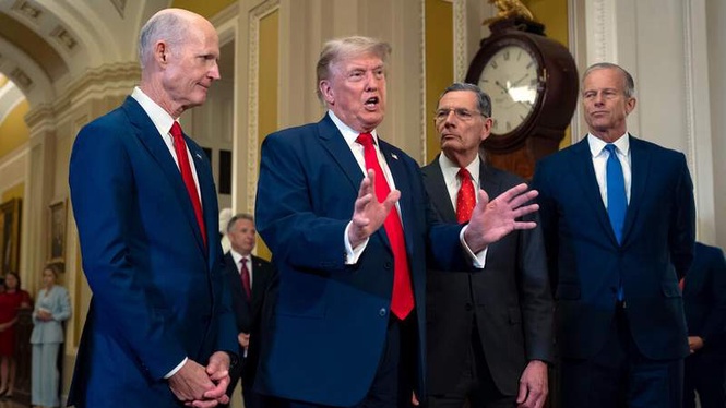 Image from: Trump pressures congressional Republicans by delaying landmark housing bill over voter ID push