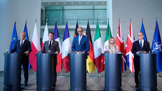Image from: Europe leaders reaffirm unity on defence ahead of Ankara NATO summit