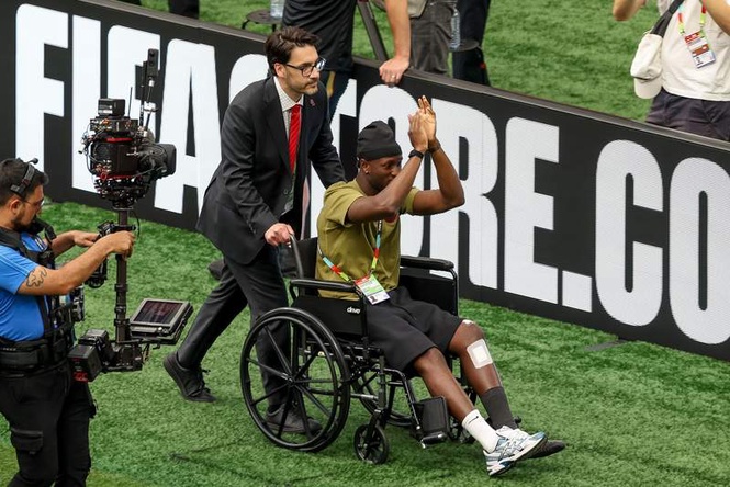 Image from: Canada's Koné cheered in wheelchair, Madibo given five-game ban