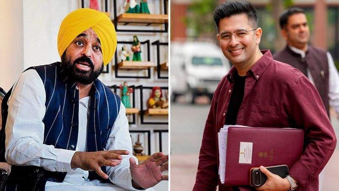 Image from: ’Bhagwant Mann should quit, face first FIR under new sacrilege law’: Raghav Chadha over video row