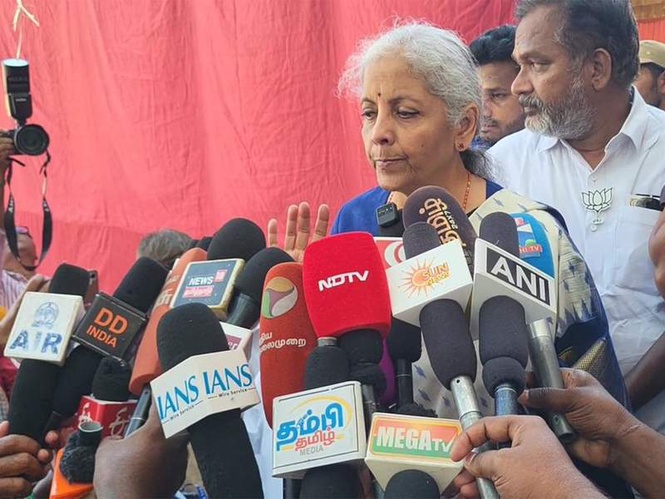 Image from: Under PM Modi, no State will receive less funding than it deserves: Nirmala Sitharaman in TN