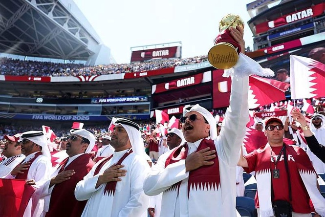 Image from: Qatar paying fans to support nation at the World Cup despite 'never having watched a football game'