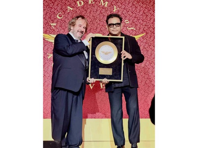 Image from: Deeply humbled to receive Academy of Achievement Award, says AR Rahman