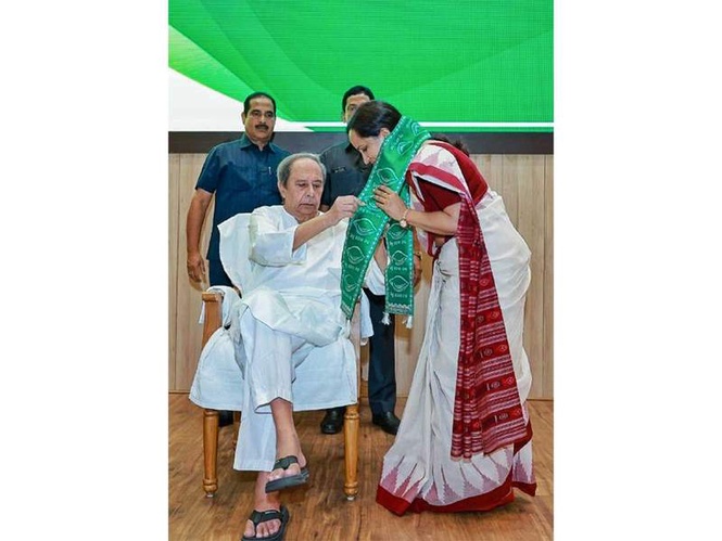 Image from: From bureaucracy to politics: Sujata Rout Karthikeyan joins BJD, credits Naveen Patnaik