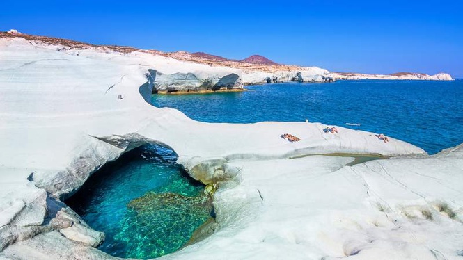 Image from: In Greece, this beach on the island of Milos feels like walking on the Moon (and it makes all the others look ordinary)