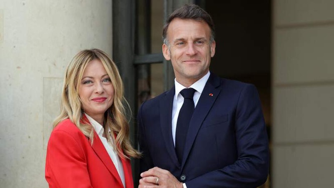 Image from: Macron hosts Meloni for Riviera talks after Italian leader's fallout with Trump