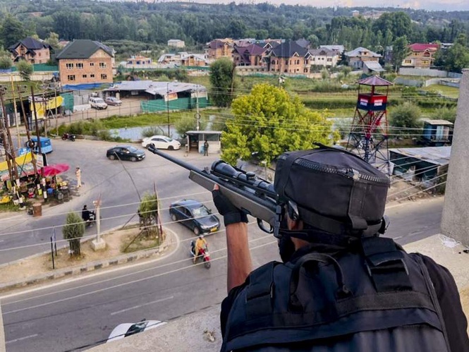 Image from: Anantnag police deploy drones, snipers and CCTV network for Amarnath Yatra