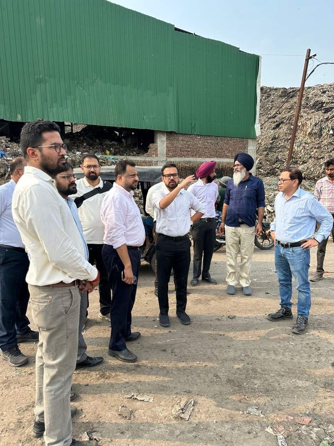 Image from: Alankar inspects Ludhiana MC’s main garbage dump