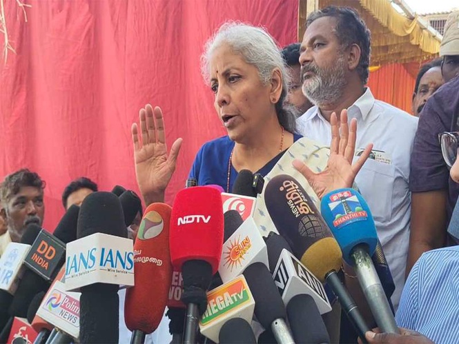 Image from: "Where else can political criticism be made if not in Assembly?" says Union Finance Minister Nirmala Sitharaman