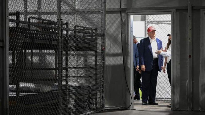 Image from: Trump's 'Alligator Alcatraz' immigration detention centre closes after less than a year