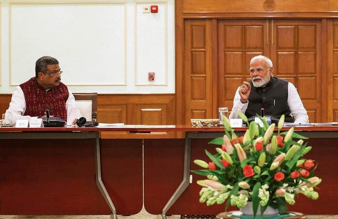 Image from: ’Doing a lot’: PM sends b’day wishes to Pradhan amid demands of his ouster