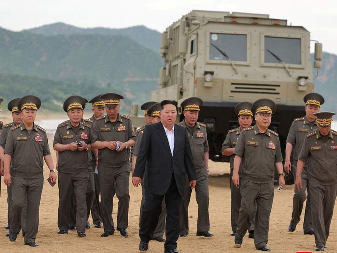 Image from: N Korea tests new weapons: Kim Jong says “Keeping enemies in constant fear key to war deterrence”