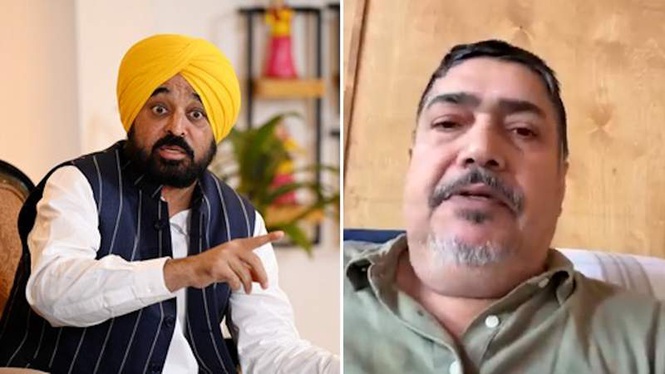 Image from: Punjab CM video row: Jagman Samra alleges he got the controversial clip from a Rajya Sabha MP