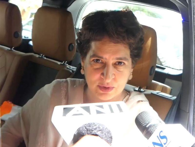 Image from: "Will be able to do lot of work": Congress MP Priyanka Gandhi inaugurates railway platform shelter; flags off RRT vehicle in Keralam