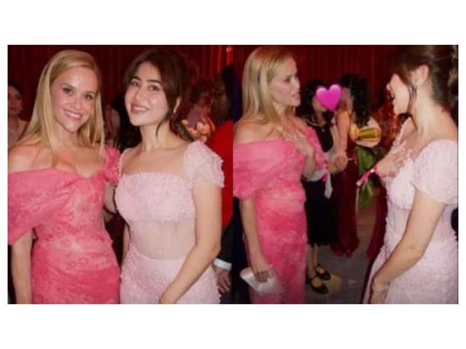 Image from: The Kerala Story 2' actor Adti Bhatia meets Hollywood star Reese Witherspoon at 'Elle' event in New York