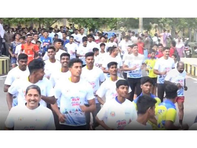 Image from: Tamil Nadu flags off 'Start Run - Stop Drugs' awareness marathon; over 500 participate