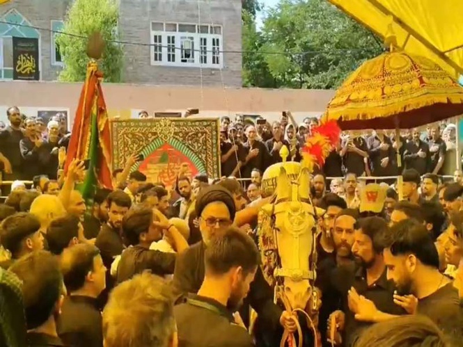 Image from: J-K: Muharram procession held in Budgam amid tight security
