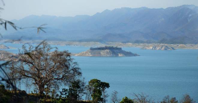 Image from: As rain falters, water level at two crucial dams in north-west India slips below normal
