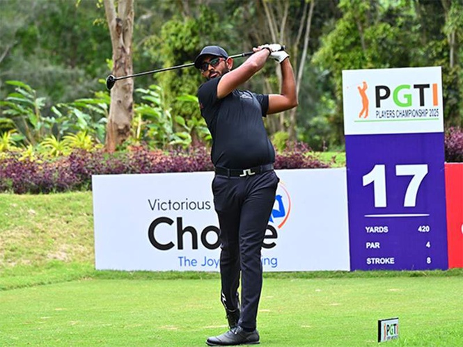 Image from: Sandhu trails way behind despite even par round in Italy