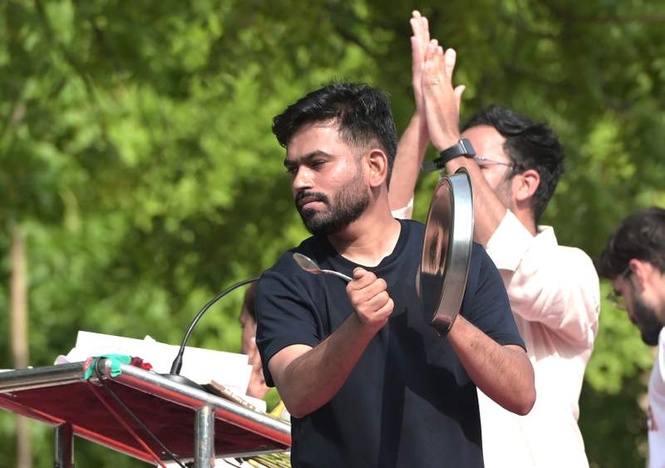 Image from: Cockroach Janta Party steps up protest, launches nationwide ’Pradhan Go Back’ campaign