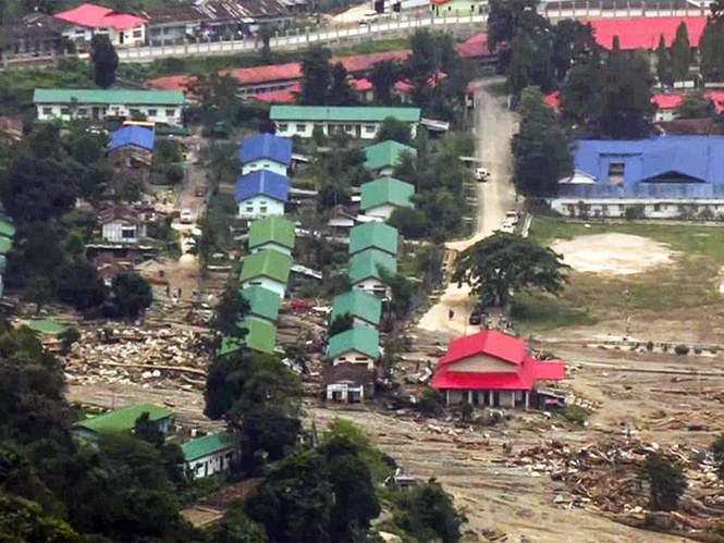 Image from: Potin's road link in Arunachal still cut off; villages isolated after Possa cloudburst