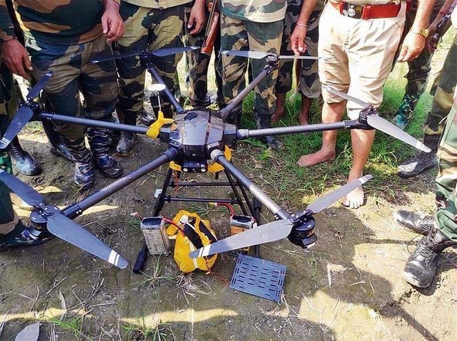 Image from: Bigger drones, loud music: Drug smugglers take to new tactics