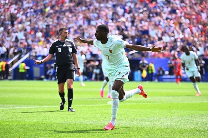 Image from: Dembélé treble as France beat Norway to top spot, Senegal hopeful
