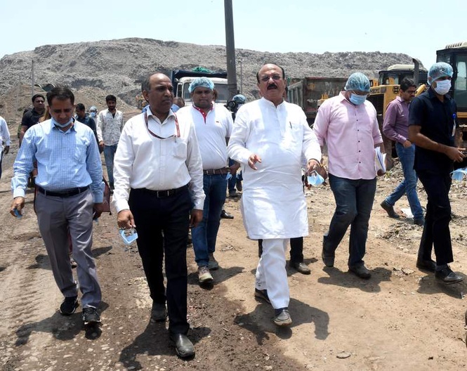 Image from: Raise daily waste mining at Ghazipur by 70 pc, minister Sood tells officials