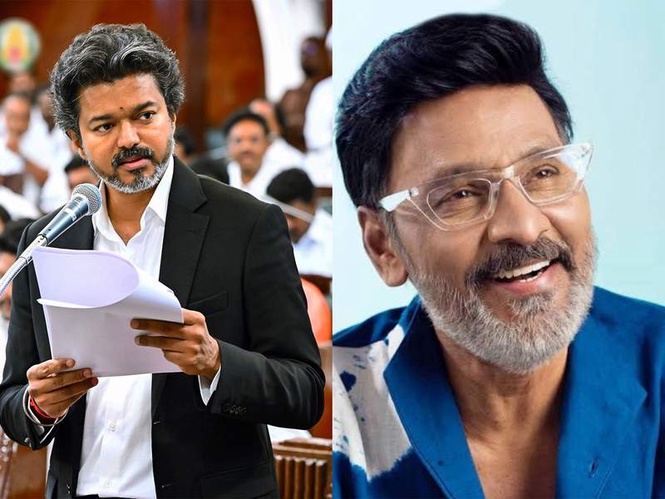Image from: Tamil Nadu CM Vijay announces state honours for late filmmaker K Bhagyaraj