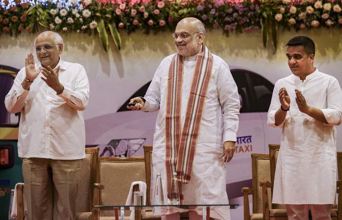 Image from: Pvt transport companies using ’unfair competition’ to stop Bharat Taxi: Amit Shah