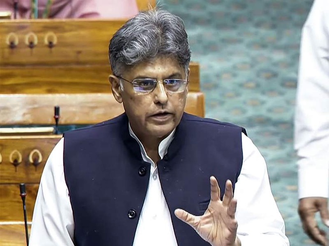 Image from: "Was he oblivious of facts when he addressed Parliament?": Manish Tiwari questions Rajnath Singh on Op Sindoor