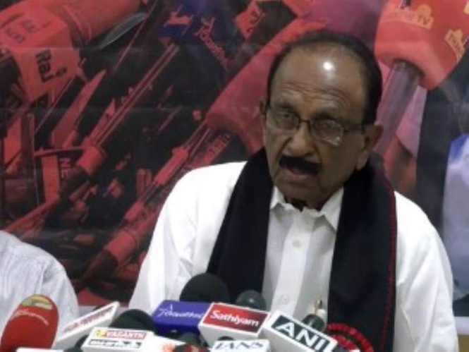Image from: MDMK exits DMK alliance, Vaiko announces support for TVK in by-elections and local body polls