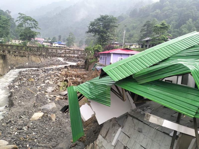 Image from: Arunachal flash flood wreaks havoc in Keyi Panyor, 60-year-old woman loses two houses; appeals Govt for help