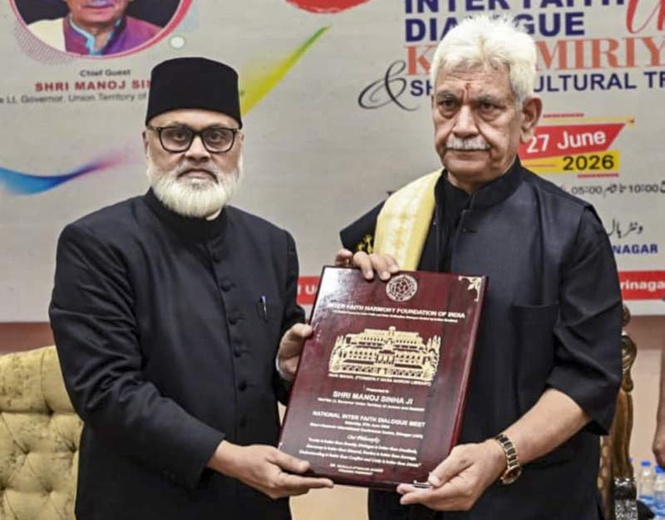 Image from: ‘Kashmiriyat’ embodies India’s ethos of coexistence: L-G Sinha